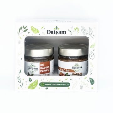 %100 İri Badem Ezmesi & İri Badem Ezmesi  Paketi 440gr