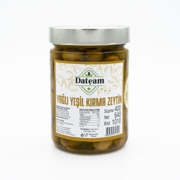 Yağlı Yeşil Kirma Zeytin 640gr