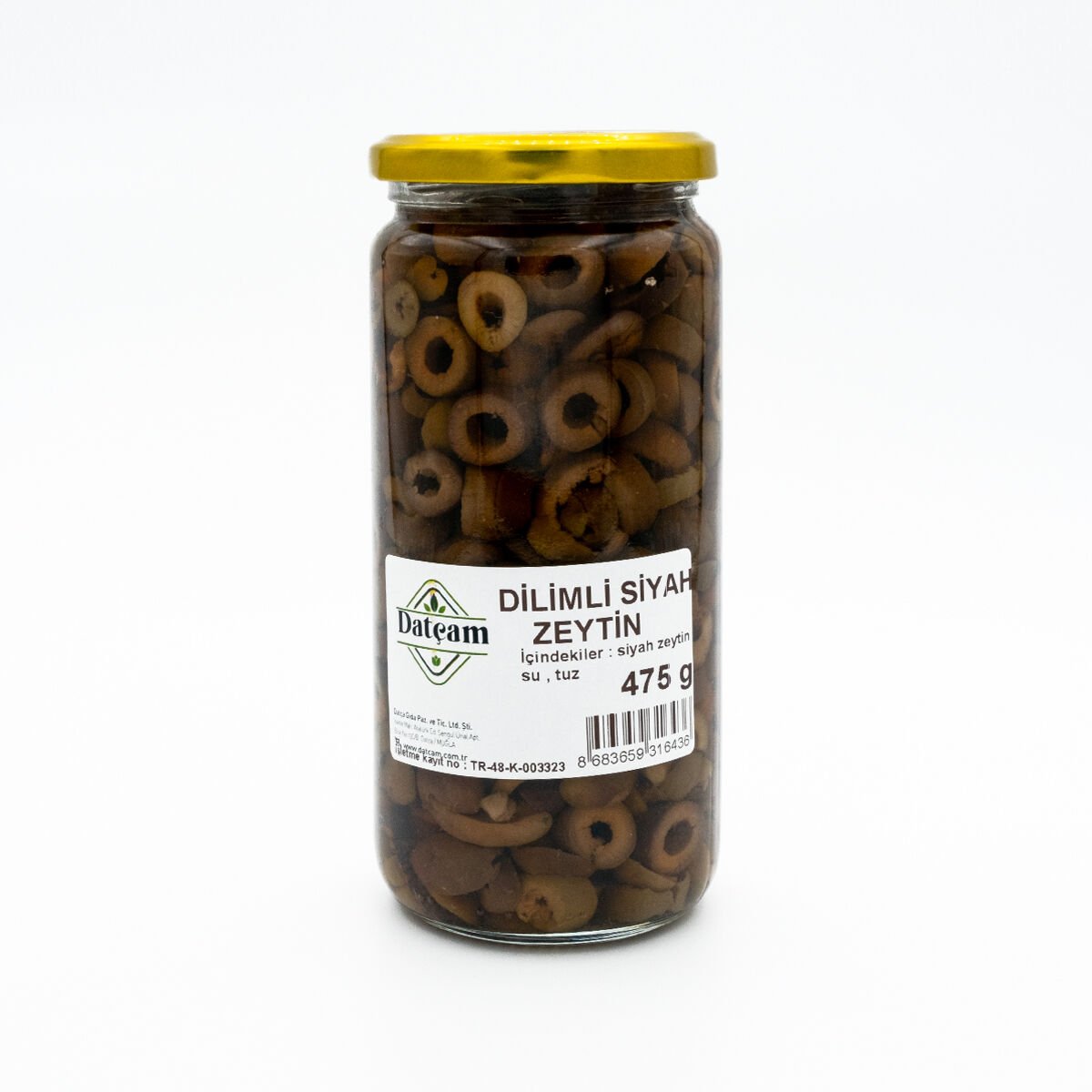 Dilimli Siyah Zeytin 475gr