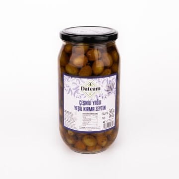 Çeşnili Yağlı Yeşil Kırma Zeytin 960gr