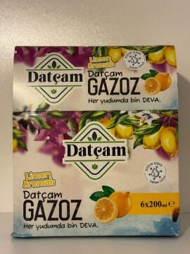 Limon Aromalı Datça Gazozu 200 ML 6'lı