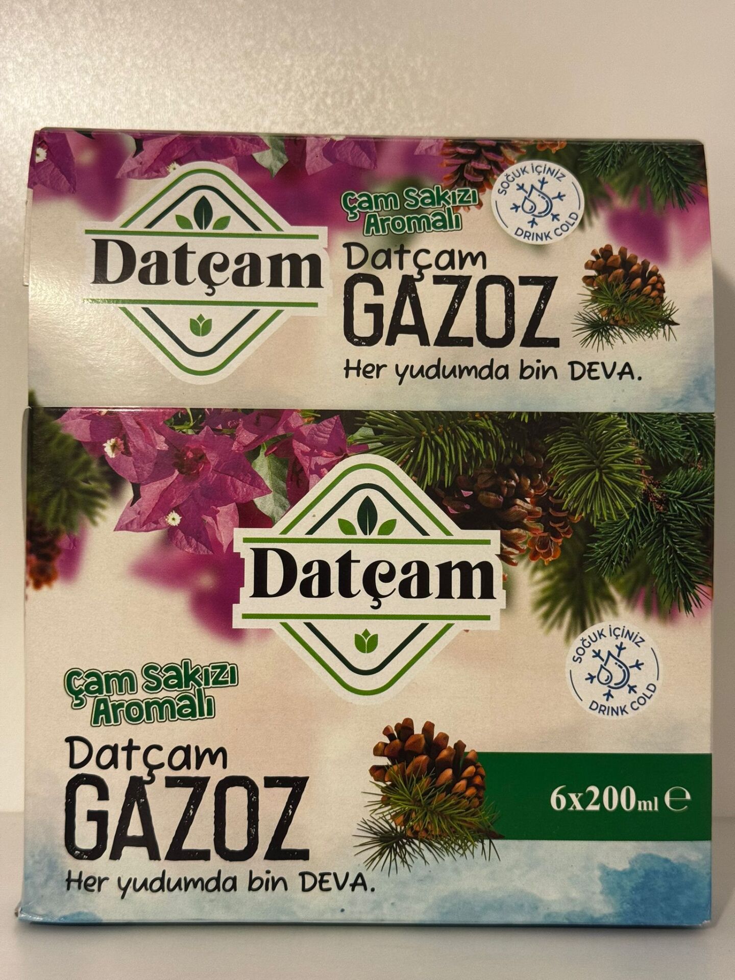 Çam Sakızı Aromalı Datça Gazozu 200 ML 6'lı