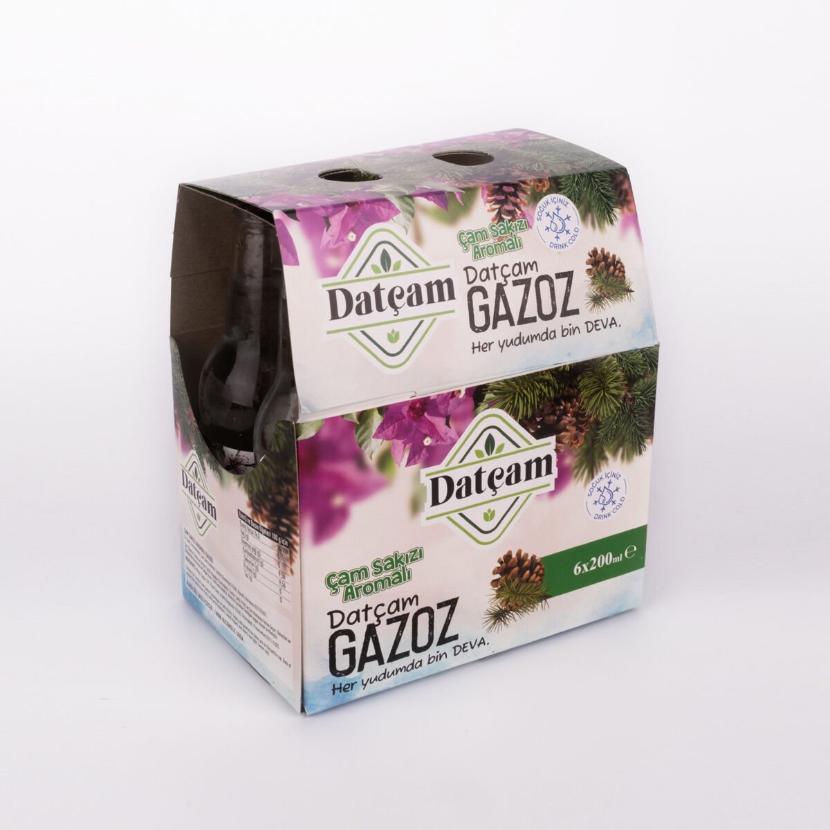Çam Sakızı Aromalı Datça Gazozu 200 ML 6'lı