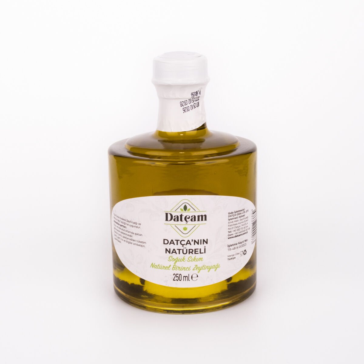Datça\'nın Natüreli Soğuk Sıkım Zeytinyağı 250ml Kule Şişe
