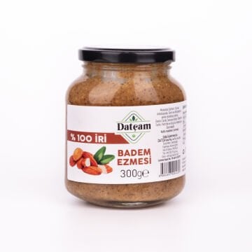 %100 İri Badem Ezmesi Şekersiz 300gr