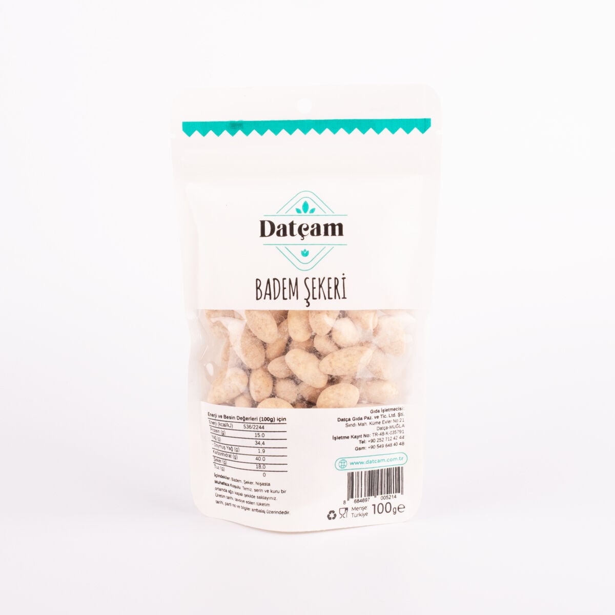 Kahveli Badem Şekeri 100gr